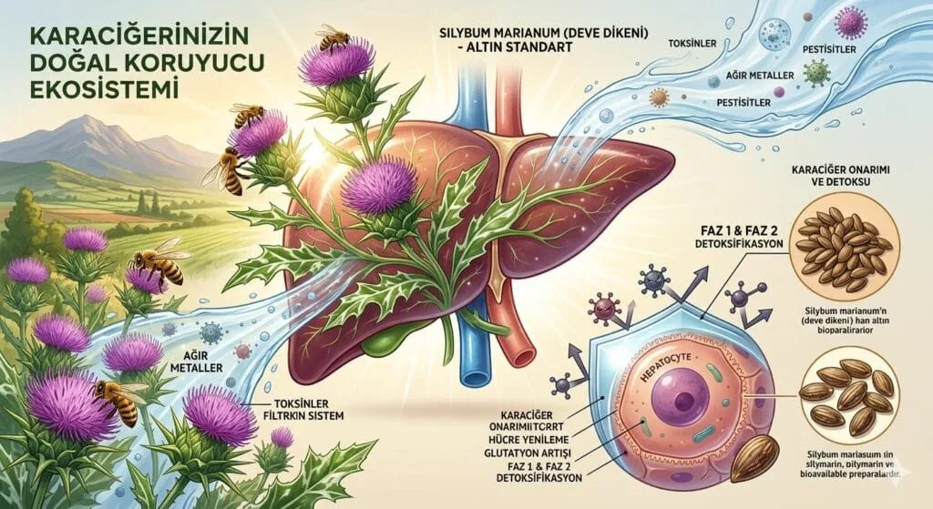 Karaciğer Doğal Koruyucu Ekosistemi Temsili Deve Dikeni Görseli Yabandabiradam